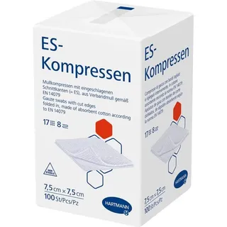 Hartmann ES-KOMPRESSEN unsteril 7,5x7,5 cm 8fach 100 St
