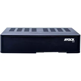 Apebox C2 4K UHD 2160p Combo Satelliten DVB-S2X & DVB-T2/C Multistream Receiver (1x DVB-S2X, 1xDVB-T2/C, 1x USB2.0, 1x USB3.0, HDMI, LAN, Kartenleser, YouTube) Schwarz