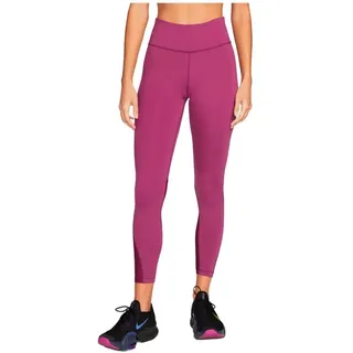 Nike One Df Mr Leggings Sangria/White XS