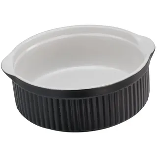 CreaTable 6er Set CreaTable Auflaufform Classic Ø 25 cm Steinzeug Schwarz