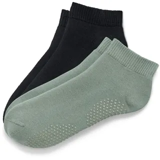 Tchibo - 2 Paar Yogasocken - Damen - Gr. 35-38 - schwarz