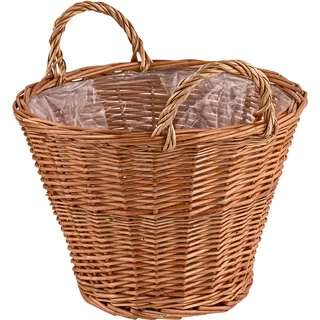 DEMA - Weiden Pflanzkorb 40 cm mit Folie