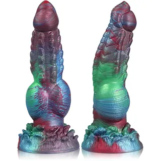 HXLXW Riesendildo Silikon Wolf Dildo mit Saugnapf Analdildos Butt Plug Knot dildo Sexspielzeug für Männer Frauen, Monster Silikon Dragon Dildos Analplugs Alien Dildo Penis Nachbildung