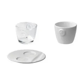 Melitta Espresso-Tasse "M-Collection", weiß, 80 ml aus Porzellan, Höhe: 54 mm, ohne Henkel Tasse, weiss,