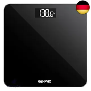 RENPHO Personenwaage, Waage Personen mit hochpräzisen Sensoren, Körperwaage mit