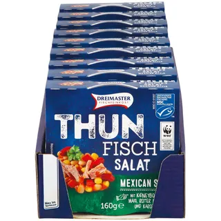 Dreimaster Thunfischsalat Mexican Style 160 g, 9er Pack