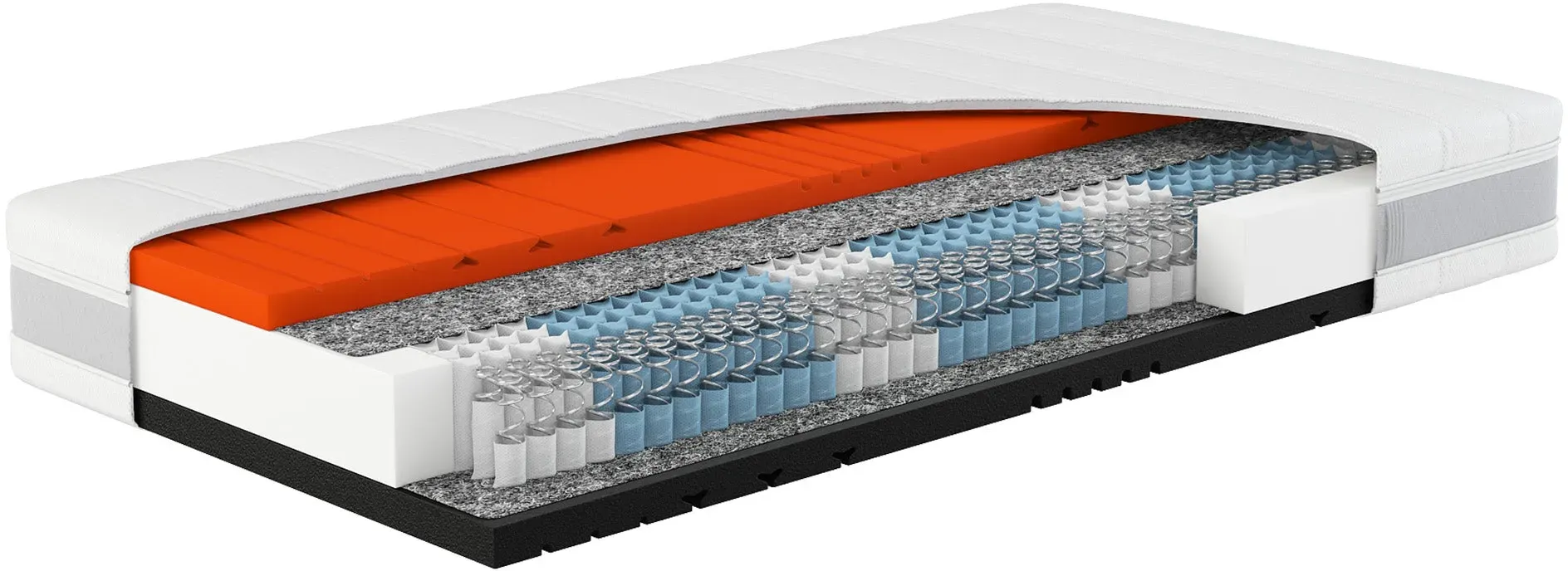 Hn8 Schlafsysteme Taschenfederkern-Matratze "Sleep Balance TFK", H2/H3, 100 x 220 cm, Höhe: ca. 24 cm