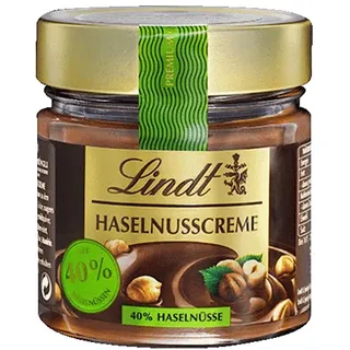 Lindt Schokolade - Brotaufstrich Haselnusscreme | 220 g | Haselnuss Brotaufstrich im Glas mit aromatischem Kakao und 40 % gerösteten Haselnüssen | Schokoladen-Brotaufstrich| Schokoladengeschenk