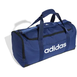 adidas Linear Duffel Sporttasche M Dunkelblau/Weiß