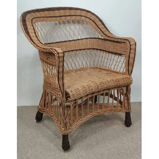 Rattani Rattanstuhl Korbstuhl, Korbsessel Weide, Model Ingvar Rattansessel
