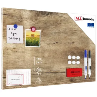 ALLboards Magnettafel 60 x 40 cm Braun