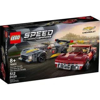 LEGO Speed Champions Chevrolet Corvette C8.R & 1968 Chevrolet Corvette 76903