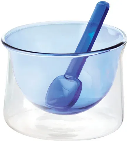 Philippi Design Glas Eisbecher / Vorspeisenschalen GELATO - blau