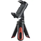 hama Pocket II Rotation Ministativ für Smartphones schwarz, rot.