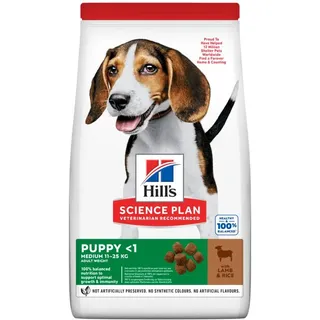 Hill's Science Plan Puppy Medium Lamm Reis 14 kg