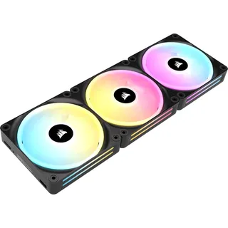 Corsair iCUE LINK QX120 RGB Starter Kit, schwarz, LED-Steuerung, 120mm, 3er-Pack