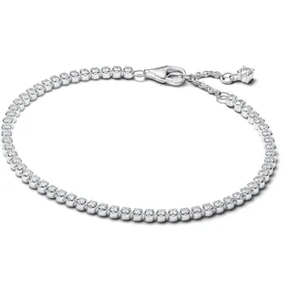 Pandora Timeless Funkelndes Tennisarmband aus Sterling-Silber mit Zirkonia, Größe: 18cm, 593927C01-18
