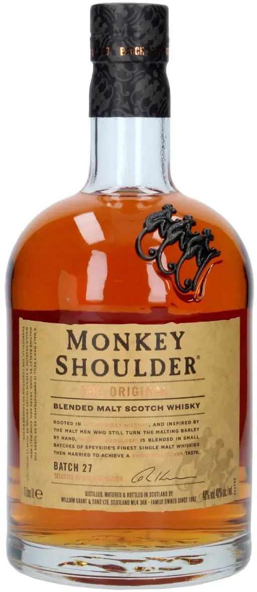 Monkey Shoulder Batch 27 - 1,0 Liter Flasche - Blended Malt Scotch...