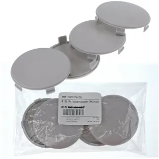 BRANDT AUTOMOTIVE Radkappe 4X 68 mm Nabenkappen Felgen Nabendeckel Radnaben Grau Gewölbt für BMW