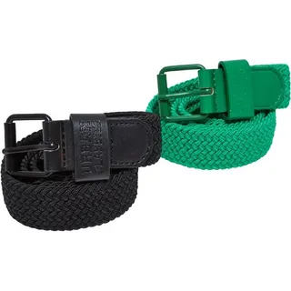 URBAN CLASSICS Elastic Belt Set Kids - Schwarz - S/M