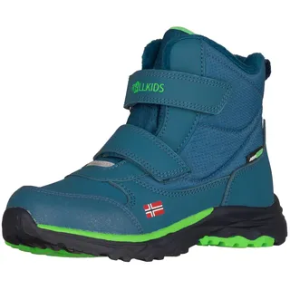 TROLLKIDS Hafjell Schneeschuhe - Dark Marine / Fresh Green - EU