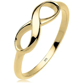 Elli PREMIUM Ring Infinity Unendlichkeit Liebe in 375 Gelbgold