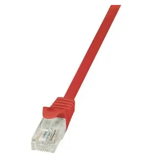 Logilink Cp1024u RJ45 Patchkabel Cat 5e U/UTP Rot mit Rastnasenschutz
