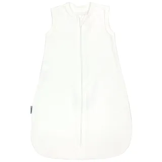 TupTam Sommerschlafsack Baby – Leichter Schlafsack Baby Sommer 0.5 TOG aus Baumwolle, OEKO-TEX zertifiziert, Unisex, Farbe: Ecru, Größe: 74-80 - 74-80