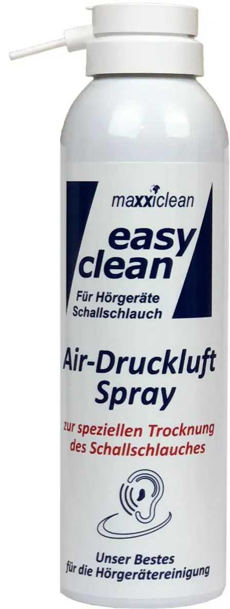 easy clean Air Druckluft Spray für Hörgeräte-Schallschlauch