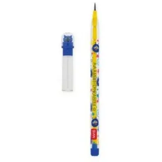 Legami Bleistift stapelbar Monster,11 Minen 2B, Radiergummi Take a Tip, Monster-Motiv, 11 kein Anspitzen erforderlich, einfach zu verwenden, kleiner Radiergummi aus TPR inklusive, aus ABS