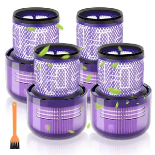 (4 Stück) V15 Ersatz HEPA filter für Dyson V11 Animal/Torque Drive/ V11 Complete, V11 Extra/Absolute/Cordless V15 V15s Detect SV22 SV28 SV14 SV15 SV17 Vakuum, Ersetzen Sie Teile-Nr. 970013-02