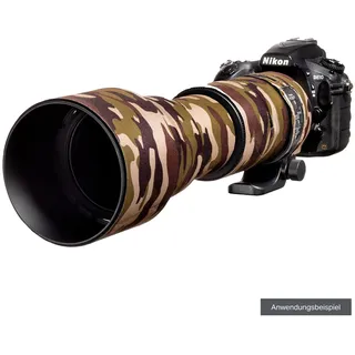 EasyCover Lens Oak Objektivschutz für Sigma 150-600mm f/5-6.3 DG OS HSM Contemporary braun-camouflage