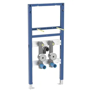 Geberit Duofix Element für Waschtisch 112 cm, Standarmatur, 2 Wasserzählerstrecken,