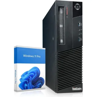 Lenovo - Schneller PC mit Intel Core i7 - Desktop Computer + Silent Rechner für Büro & Home Office mit 4,0 GHZ - 32GB RAM - 1TB SSD - Windows 11 Pro