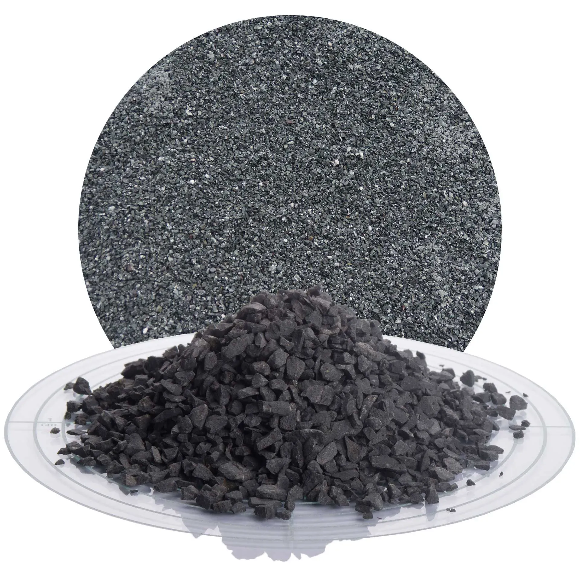 Basalt Ziersplitt anthrazit 2-5 mm - 25 kg Sack