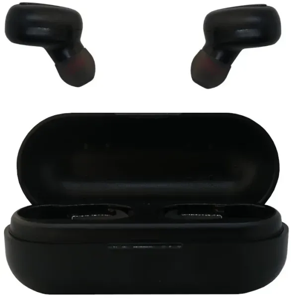 True wireless Kopfhörer Bluetooth 5.0 In-Ear Headphones mit Ladecase schwarz