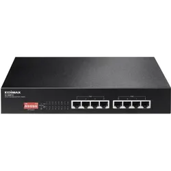 edimax ES-1008P V2: 8 Port FE PoE+ Switch (8 Ports), Netzwerk Switch, Schwarz