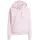 3-Streifen Fleece Damen Kapuzensweater pink M