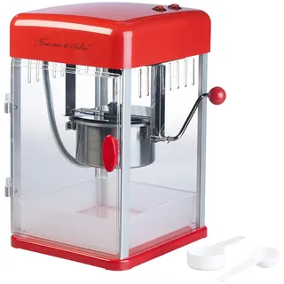 Rosenstein & Söhne Profi-Retro-Popcorn-Maschine "Cine", Edelstahl-Topf im 50er-Stil, 15 l