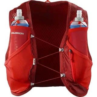 Salomon Active Skin 8 Set Trinkweste - Red Dahlia / High Risk Red - L