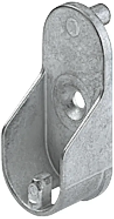 Schrankrohrlager, für OVA 30 x 15 mm, mit Arretierungsstift