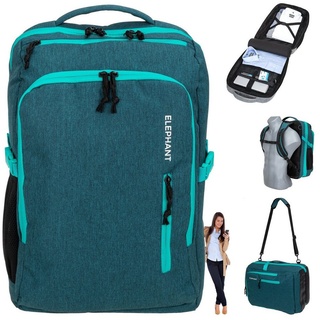 Elephant Gin Rucksack Handgepäck Damen Cabin Reisetasche Flugzeug Elephant Fly 12900, grün