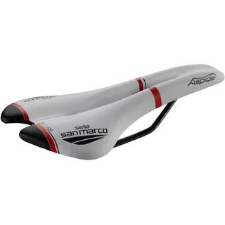 Selle San Marco Aspide Racing Sattel White/Black/Red S