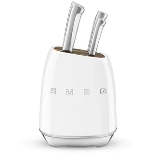 Smeg 50's Style Messerblock 6-tlg. Weiß