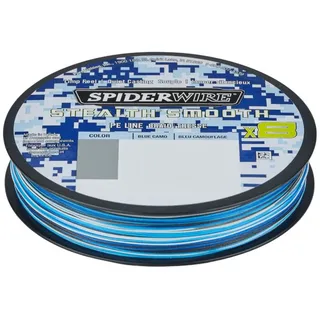 Spiderwire Stealth Smooth 8 Geflochtene Schnur 150 M - Blue Camo - 0.150 mm