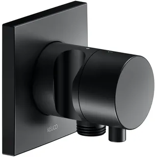 Keuco IXMO Umstellventil 59556371202, UP-2-Wege-Umstellventil, eckig, Schlauchanschluss/Brausehalter, schwarz matt