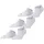 Sneakersocken 3er Pack Weiß 44-45