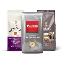 Tchibo - Probierset "Italienischer Genuss" - 3 x 1 kg Ganze Bohne