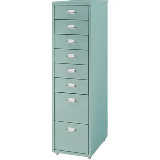 [en.casa] Rollcontainer, Kökar mit 8 Schubladen 109x28x41 cm Mintgrün