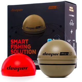 Deeper Chirp+2 - Auswerfbarer GPS Fischfinder, fürs Bootangeln, Eisfischen, Uferangeln | Auswerfbares Echolot mit benutzerfreundlicher kostenloser App